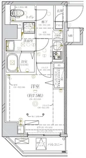 ディアレイシャス田園調布南【7階】の間取り