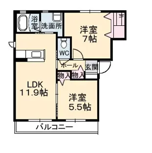 Sarah 3【2階】の間取り