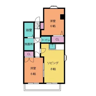 メゾン長良【1階】の間取り