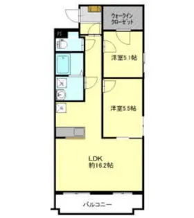 エスペランサ 笹部【1階】の間取り