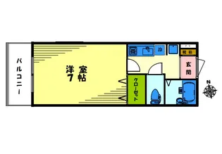 ラ カサ デ セイヴィ【2階】の間取り