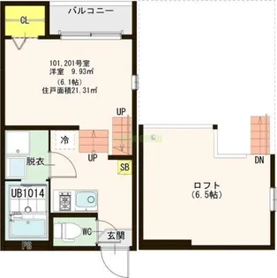 ハーモニーテラス岩切IV【2階】の間取り