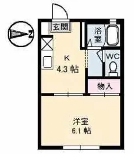 セフィラSSK B棟【1階】の間取り