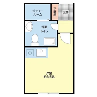 フローラル南越谷【1階】の間取り