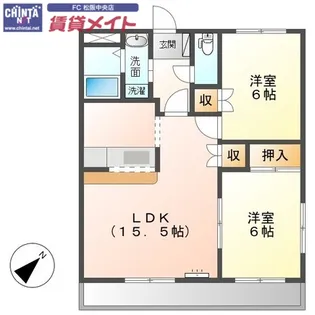 リヴェール【1階】の間取り