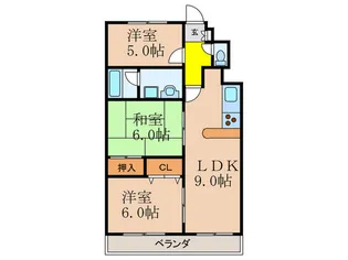 サンライズIII【5階】の間取り