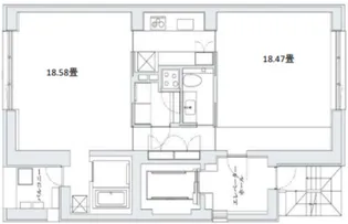 COMFY COLLECTION MINATO【9階】の間取り