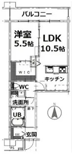 シティコート目黒3号棟【5階】の間取り