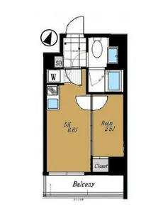 メイクスデザイン門前仲町【10階】の間取り