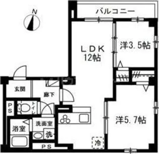 Modern Crowd Chiba(モダンクラウド千葉)【5階】の間取り
