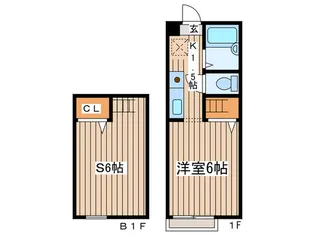 湘南ケ-オ-フラットD棟【1階】の間取り