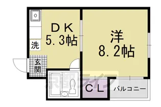 第2ヌヴェールハイツ【3階】の間取り