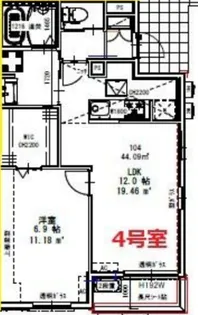 ピースコート登戸VI【1階】の間取り