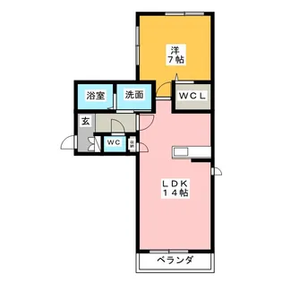 ラフォンテ【3階】の間取り