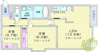 フロラシオン【3階】の間取り