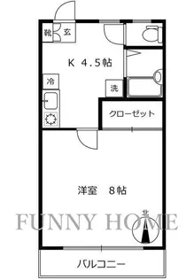 ハイツ桜丘B棟【2階】の間取り