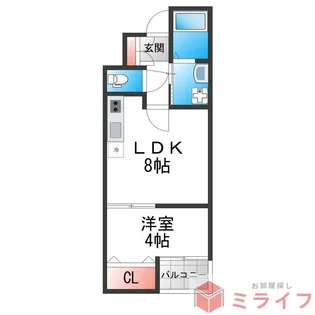 H-maison加美正覚寺XIII【1階】の間取り