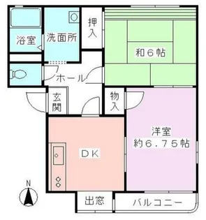 パークヒルいずみ中央F号棟【2階】の間取り