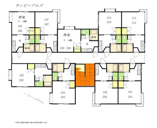 サンピープルズ【2階】の間取り