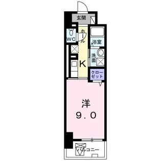 なんばソラニワ【5階】の間取り