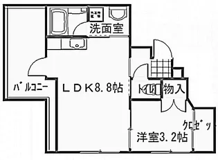グランカーサ三篠【4階】の間取り