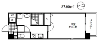ル・プルミエ【1階】の間取り
