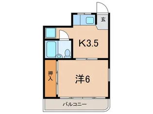 ナルディス桜井【4階】の間取り