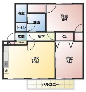 ヴィレッヂローデンI・II【2階】の間取り