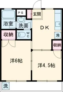 コーポレーティッドナカシマ【1階】の間取り