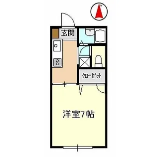 棒屋第1半田ハイツA・B【2階】の間取り