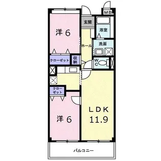 リオン・ツインズI【1階】の間取り