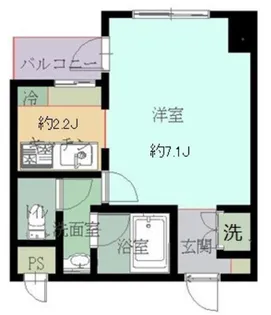 コーポ向島【4階】の間取り