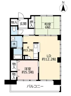 URパークタウン西武庫【2階】の間取り