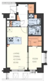 ギャラクシー博多駅北【5階】の間取り