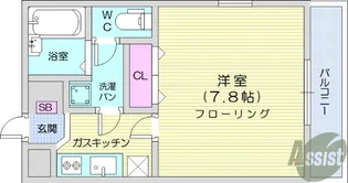米ヶ袋ベルサンテ【2階】の間取り