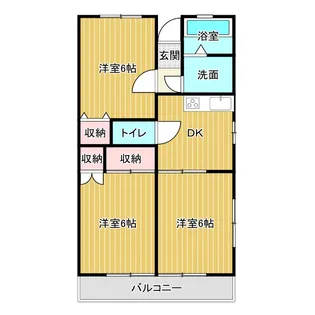 USKコーポ【2階】の間取り