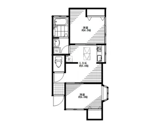 メゾンドハマ【1階】の間取り