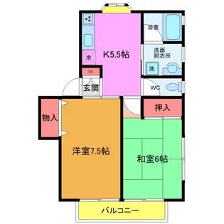 プレジャーハイム妙典【1階】の間取り