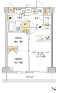 リビオメゾン南砂町【13階】の間取り