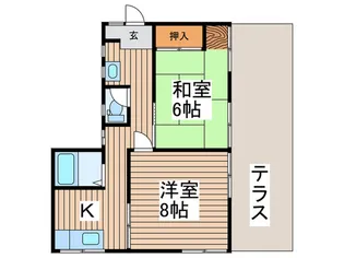 コ-ポ尾崎【1階】の間取り