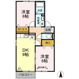 ルピナK・S B【1階】の間取り