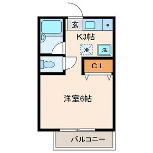 クレールメゾン岡本【2階】の間取り