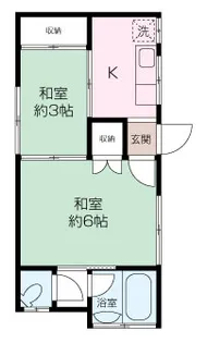 山崎アパート【1階】の間取り