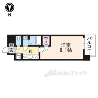 エスリード京都梅小路【2階】の間取り