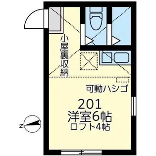 ユナイト三ツ沢ルプレールの杜【2階】の間取り