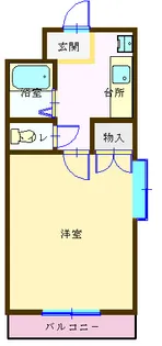 ロイヤルプリンスビル【4階】の間取り