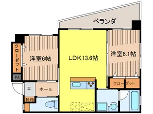 アンジュール【2階】の間取り