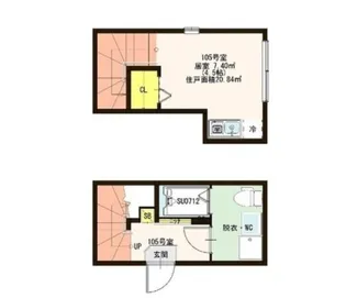 メゾン赤羽(メゾンアカバネ)【2階】の間取り