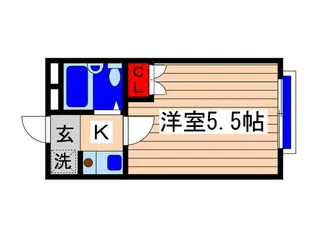 サンハイツ昭代【1階】の間取り
