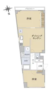 グレース文京【6階】の間取り